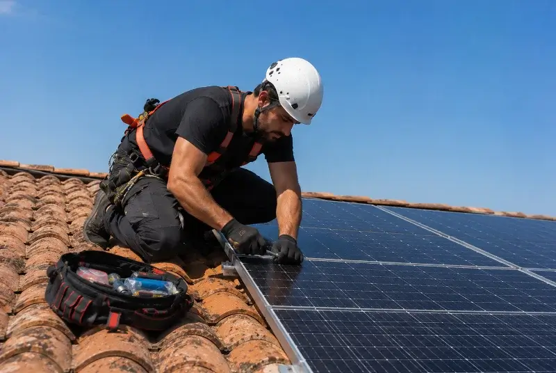 Maintenance et monitoring de panneaux solaires à Farges